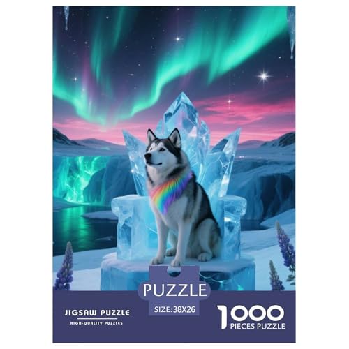 Alaskanische Malamute Jigsaw Geeignet Für Erwachsene Und Kinder Kreativ 1000 Stücke niedlich Haustier Spaß Herausforderend Unique Home Decor 38x26cm Alaskanische Malamute Jigsaw Geeignet Für Erwachsene Und Kinder Kreativ 1000 Stücke niedlich Haustier Spaß Herausforderend Unique Home Decor 38x26cm von XDDBYUIZP
