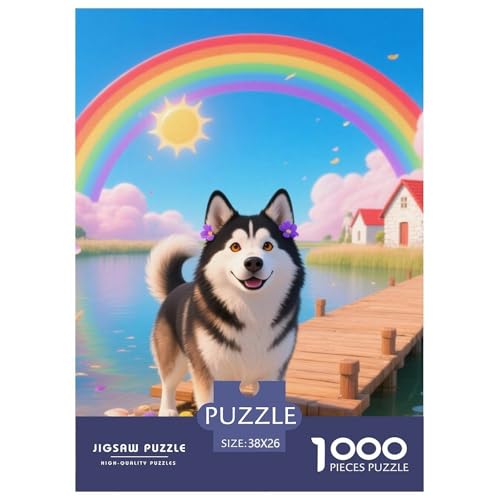 Alaskanische Malamute Jigsaw Geeignet Für Erwachsene Und Kinder Kreativ 1000 Stücke niedlich Haustier Spiele Unique Home Decor 38x26cm Alaskanische Malamute Jigsaw Geeignet Für Erwachsene Und Kinder Kreativ 1000 Stücke niedlich Haustier Spiele Unique Home Decor 38x26cm von XDDBYUIZP