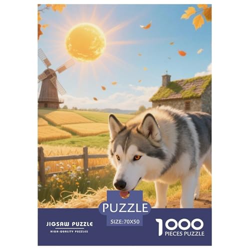 Alaskanische Malamute Jigsaw Geeignet Für Erwachsene Und Kinder Kreativ 1000 Stücke niedlich Haustier Spiele Unique Home Decor 70x50cm Alaskanische Malamute Jigsaw Geeignet Für Erwachsene Und Kinder Kreativ 1000 Stücke niedlich Haustier Spiele Unique Home Decor 70x50cm von XDDBYUIZP