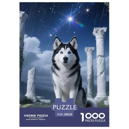 Alaskanische Malamute Jigsaw Geeignet Für Erwachsene Und Kinder Kreativ 1000 Teile niedlich Haustier Spaß Herausforderend Unique Home Decor 38x26cm Alaskanische Malamute Jigsaw Geeignet Für Erwachsene Und Kinder Kreativ 1000 Teile niedlich Haustier Spaß Herausforderend Unique Home Decor 38x26cm von XDDBYUIZP