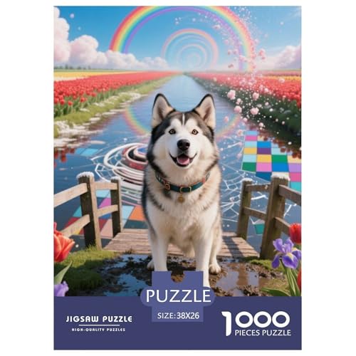 Alaskanische Malamute Jigsaw Geeignet Für Erwachsene Und Kinder Kreativ 1000 Teile niedlich Haustier Spiele Unique Home Decor 38x26cm Alaskanische Malamute Jigsaw Geeignet Für Erwachsene Und Kinder Kreativ 1000 Teile niedlich Haustier Spiele Unique Home Decor 38x26cm von XDDBYUIZP