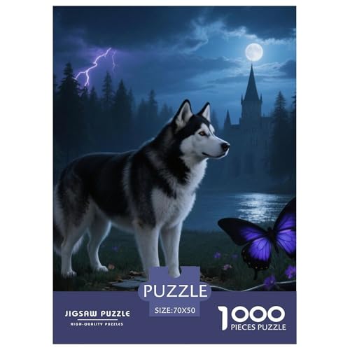 Alaskanische Malamute Jigsaw Geeignet Für Erwachsene Und Kinder Kreativ 1000 Teile niedlich Haustier Spiele Unique Home Decor 70x50cm Alaskanische Malamute Jigsaw Geeignet Für Erwachsene Und Kinder Kreativ 1000 Teile niedlich Haustier Spiele Unique Home Decor 70x50cm von XDDBYUIZP