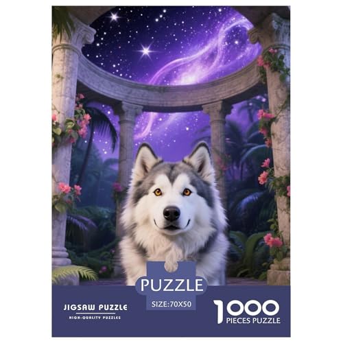 Alaskanische Malamute Puzzle Geeignet Für Erwachsene Und Kinder Kreativ 1000 Stücke niedlich Haustier Spiele Unique Home Decor 70x50cm Alaskanische Malamute Puzzle Geeignet Für Erwachsene Und Kinder Kreativ 1000 Stücke niedlich Haustier Spiele Unique Home Decor 70x50cm von XDDBYUIZP