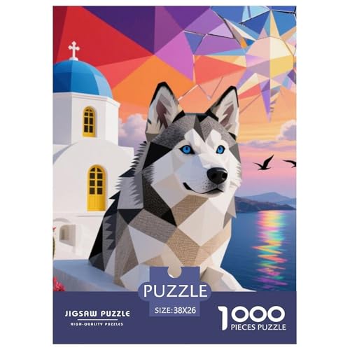 Alaskanische Malamute Puzzle Geeignet Für Erwachsene Und Kinder Kreativ 1000 Teile niedlich Haustier Spaß Herausforderend Unique Home Decor 38x26cm Alaskanische Malamute Puzzle Geeignet Für Erwachsene Und Kinder Kreativ 1000 Teile niedlich Haustier Spaß Herausforderend Unique Home Decor 38x26cm von XDDBYUIZP