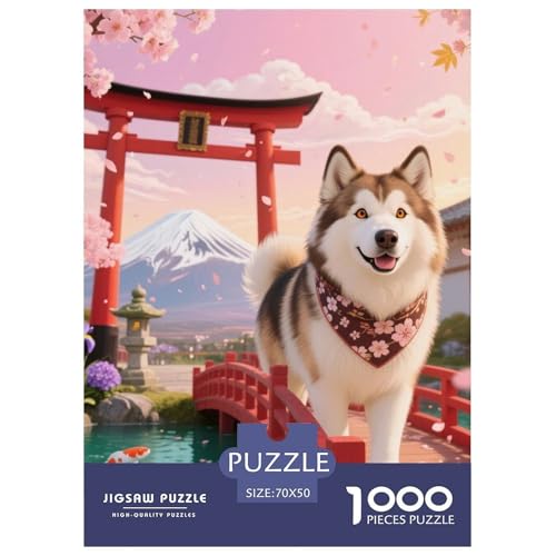 Alaskanische Malamute Puzzle Geeignet Für Erwachsene Und Kinder Kreativ 1000 Teile niedlich Haustier Spiele Unique Home Decor 70x50cm Alaskanische Malamute Puzzle Geeignet Für Erwachsene Und Kinder Kreativ 1000 Teile niedlich Haustier Spiele Unique Home Decor 70x50cm von XDDBYUIZP