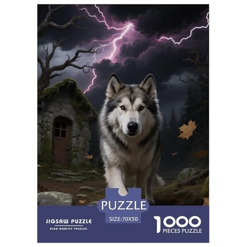 Alaskanische Malamute Puzzles Geeignet Für Erwachsene Und Kinder Kreativ 1000 Stücke niedlich Haustier Spiele Unique Home Decor 70x50cm Alaskanische Malamute Puzzles Geeignet Für Erwachsene Und Kinder Kreativ 1000 Stücke niedlich Haustier Spiele Unique Home Decor 70x50cm von XDDBYUIZP