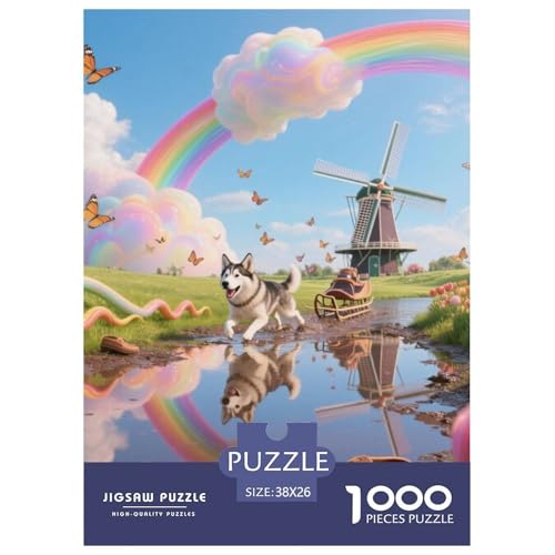 Alaskanische Malamute Puzzles Geeignet Für Erwachsene Und Kinder Kreativ 1000 Teile niedlich Haustier Spaß Herausforderend Unique Home Decor 38x26cm Alaskanische Malamute Puzzles Geeignet Für Erwachsene Und Kinder Kreativ 1000 Teile niedlich Haustier Spaß Herausforderend Unique Home Decor 38x26cm von XDDBYUIZP