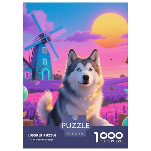 Alaskanische Malamute Puzzles Geeignet Für Erwachsene Und Kinder Kreativ 1000 Teile niedlich Haustier Spaß Herausforderend Unique Home Decor 70x50cm Alaskanische Malamute Puzzles Geeignet Für Erwachsene Und Kinder Kreativ 1000 Teile niedlich Haustier Spaß Herausforderend Unique Home Decor 70x50cm von XDDBYUIZP