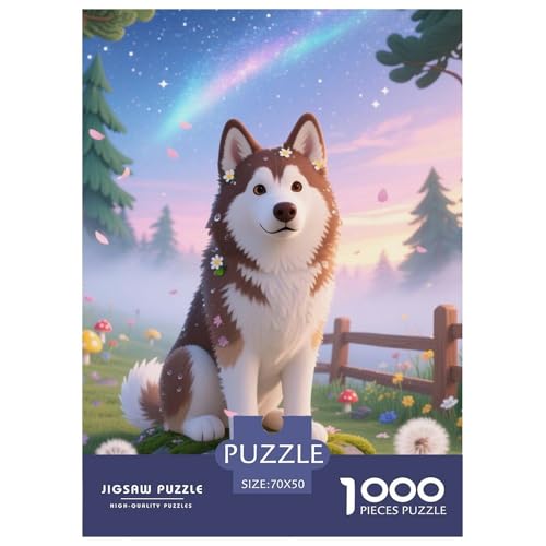 Alaskanische Malamute Puzzles Geeignet Für Erwachsene Und Kinder Kreativ 1000 Teile niedlich Haustier Spaß Herausforderend Unique Home Decor 70x50cm Alaskanische Malamute Puzzles Geeignet Für Erwachsene Und Kinder Kreativ 1000 Teile niedlich Haustier Spaß Herausforderend Unique Home Decor 70x50cm von XDDBYUIZP