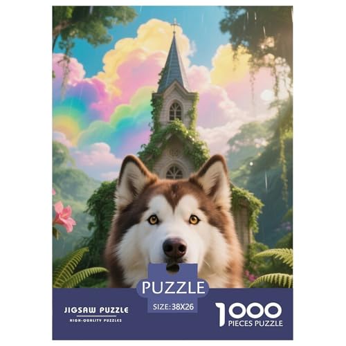 Alaskanische Malamute Puzzles Geeignet Für Erwachsene Und Kinder Kreativ 1000 Teile niedlich Haustier Spiele Unique Home Decor 38x26cm Alaskanische Malamute Puzzles Geeignet Für Erwachsene Und Kinder Kreativ 1000 Teile niedlich Haustier Spiele Unique Home Decor 38x26cm von XDDBYUIZP