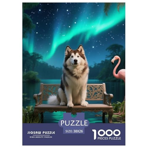 Alaskanische Malamute Puzzles Geeignet Für Erwachsene Und Kinder Kreativ 1000 Teile niedlich Haustier Spiele Unique Home Decor 38x26cm Alaskanische Malamute Puzzles Geeignet Für Erwachsene Und Kinder Kreativ 1000 Teile niedlich Haustier Spiele Unique Home Decor 38x26cm von XDDBYUIZP