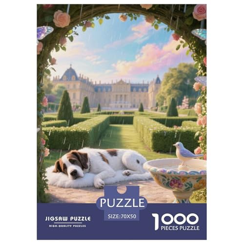 Alaskanische Malamute Puzzles Geeignet Für Erwachsene Und Kinder Kreativ 1000 Teile niedlich Haustier Spiele Unique Home Decor 70x50cm von XDDBYUIZP