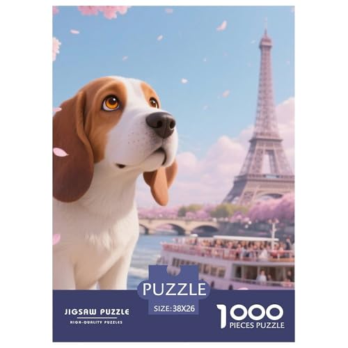 Basset Hund Jigsaw Geeignet Für Erwachsene Und Kinder Kreativ 1000 Stücke niedlich Haustier Spiele Unique Home Decor 38x26cm Basset Hund Jigsaw Geeignet Für Erwachsene Und Kinder Kreativ 1000 Stücke niedlich Haustier Spiele Unique Home Decor 38x26cm von XDDBYUIZP
