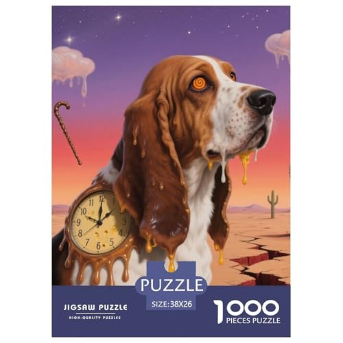 Basset Hund Jigsaw Geeignet Für Erwachsene Und Kinder Kreativ 1000 Teile niedlich Haustier Spiele Unique Home Decor 38x26cm Basset Hund Jigsaw Geeignet Für Erwachsene Und Kinder Kreativ 1000 Teile niedlich Haustier Spiele Unique Home Decor 38x26cm von XDDBYUIZP