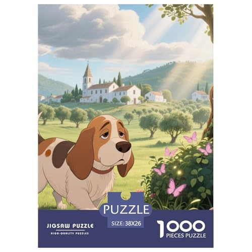 Basset Hund Puzzles Geeignet Für Erwachsene Und Kinder Kreativ 1000 Stück niedlich Haustier Spiele Unique Home Decor 38x26cm Basset Hund Puzzles Geeignet Für Erwachsene Und Kinder Kreativ 1000 Stück niedlich Haustier Spiele Unique Home Decor 38x26cm von XDDBYUIZP