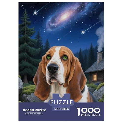 Basset Hund Puzzles Geeignet Für Erwachsene Und Kinder Kreativ 1000 Stücke niedlich Haustier Spaß Herausforderend Unique Home Decor 38x26cm Basset Hund Puzzles Geeignet Für Erwachsene Und Kinder Kreativ 1000 Stücke niedlich Haustier Spaß Herausforderend Unique Home Decor 38x26cm von XDDBYUIZP
