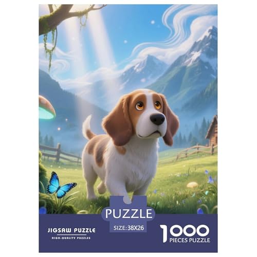 Basset Hund Puzzles Geeignet Für Erwachsene Und Kinder Kreativ 1000 Stücke niedlich Haustier Spiele Unique Home Decor 38x26cm Basset Hund Puzzles Geeignet Für Erwachsene Und Kinder Kreativ 1000 Stücke niedlich Haustier Spiele Unique Home Decor 38x26cm von XDDBYUIZP