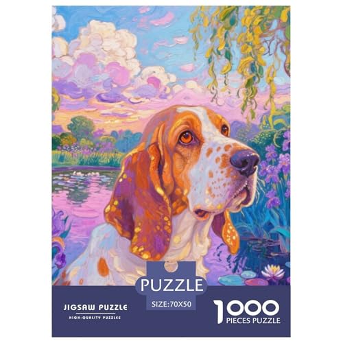 Basset Hund Puzzles Geeignet Für Erwachsene Und Kinder Kreativ 1000 Stücke niedlich Haustier Spiele Unique Home Decor 70x50cm Basset Hund Puzzles Geeignet Für Erwachsene Und Kinder Kreativ 1000 Stücke niedlich Haustier Spiele Unique Home Decor 70x50cm von XDDBYUIZP