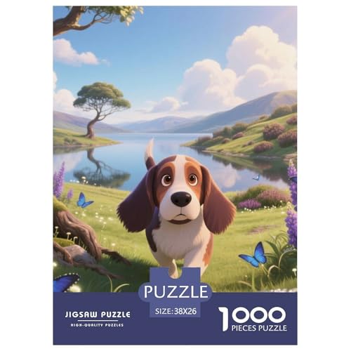 Basset Hund Puzzles Geeignet Für Erwachsene Und Kinder Kreativ 1000 Teile niedlich Haustier Spiele Unique Home Decor 38x26cm Basset Hund Puzzles Geeignet Für Erwachsene Und Kinder Kreativ 1000 Teile niedlich Haustier Spiele Unique Home Decor 38x26cm von XDDBYUIZP