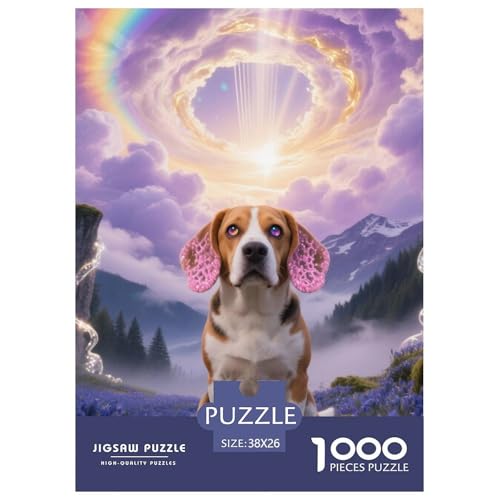 Beagle Hunde Jigsaw Geeignet Für Erwachsene Und Kinder Kreativ 1000 Teile niedlich Haustier Spaß Herausforderend Unique Home Decor 38x26cm/ Beagle Hunde Jigsaw Geeignet Für Erwachsene Und Kinder Kreativ 1000 Teile niedlich Haustier Spaß Herausforderend Unique Home Decor 38x26cm/ von XDDBYUIZP