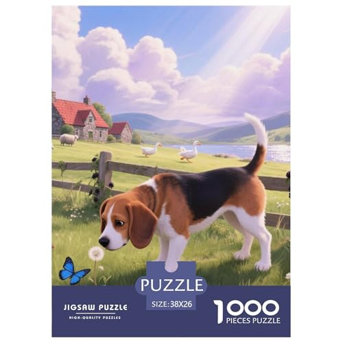 Beagle Hunde Jigsaw Geeignet Für Erwachsene Und Kinder Kreativ 1000 Teile niedlich Haustier Spiele Unique Home Decor 38x26cm/ Beagle Hunde Jigsaw Geeignet Für Erwachsene Und Kinder Kreativ 1000 Teile niedlich Haustier Spiele Unique Home Decor 38x26cm/ von XDDBYUIZP