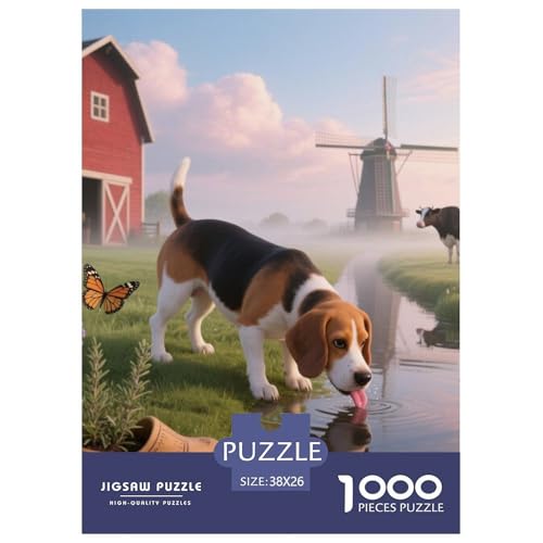 Beagle Hunde Jigsaw Geeignet Für Erwachsene Und Kinder Kreativ 1000 Teile niedlich Haustier Spiele Unique Home Decor 38x26cm/ Beagle Hunde Jigsaw Geeignet Für Erwachsene Und Kinder Kreativ 1000 Teile niedlich Haustier Spiele Unique Home Decor 38x26cm/ von XDDBYUIZP