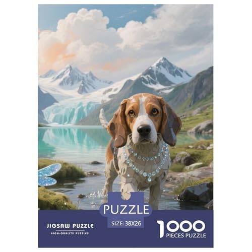 Beagle Hunde Jigsaw Geeignet Für Erwachsene Und Kinder Kreativ 1000 Teile niedlich Haustier Spiele Unique Home Decor 38x26cm/ Beagle Hunde Jigsaw Geeignet Für Erwachsene Und Kinder Kreativ 1000 Teile niedlich Haustier Spiele Unique Home Decor 38x26cm/ von XDDBYUIZP