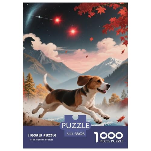 Beagle Hunde Jigsaw Geeignet Für Erwachsene Und Kinder Kreativ 1000 Teile niedlich Haustier Spiele Unique Home Decor 38x26cm/ Beagle Hunde Jigsaw Geeignet Für Erwachsene Und Kinder Kreativ 1000 Teile niedlich Haustier Spiele Unique Home Decor 38x26cm/ von XDDBYUIZP