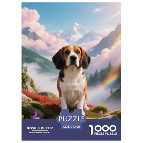 Beagle Hunde Jigsaw Geeignet Für Erwachsene Und Kinder Kreativ 1000 Teile niedlich Haustier Spiele Unique Home Decor 70x50cm/ Beagle Hunde Jigsaw Geeignet Für Erwachsene Und Kinder Kreativ 1000 Teile niedlich Haustier Spiele Unique Home Decor 70x50cm/ von XDDBYUIZP