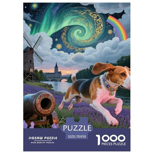 Beagle Hunde Jigsaw Geeignet Für Erwachsene Und Kinder Kreativ 1000 Teile niedlich Haustier Spiele Unique Home Decor 70x50cm/ Beagle Hunde Jigsaw Geeignet Für Erwachsene Und Kinder Kreativ 1000 Teile niedlich Haustier Spiele Unique Home Decor 70x50cm/ von XDDBYUIZP