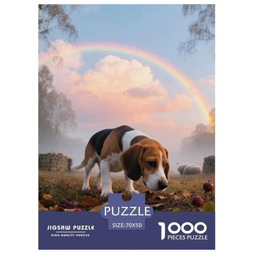 Beagle Hunde Jigsaw Geeignet Für Erwachsene Und Kinder Kreativ 1000 Teile niedlich Haustier Spiele Unique Home Decor 70x50cm/ Beagle Hunde Jigsaw Geeignet Für Erwachsene Und Kinder Kreativ 1000 Teile niedlich Haustier Spiele Unique Home Decor 70x50cm/ von XDDBYUIZP