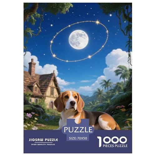 Beagle Hunde Jigsaw Geeignet Für Erwachsene Und Kinder Kreativ 1000 Teile niedlich Haustier Spiele Unique Home Decor 70x50cm/ Beagle Hunde Jigsaw Geeignet Für Erwachsene Und Kinder Kreativ 1000 Teile niedlich Haustier Spiele Unique Home Decor 70x50cm/ von XDDBYUIZP