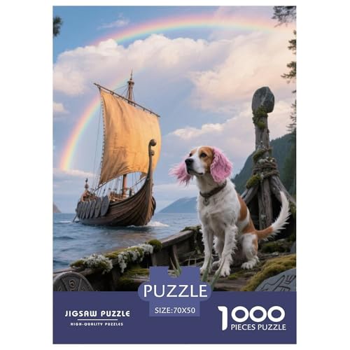 Beagle Hunde Puzzle Geeignet Für Erwachsene Und Kinder Kreativ 1000 Stücke niedlich Haustier Spiele Unique Home Decor 70x50cm/ Beagle Hunde Puzzle Geeignet Für Erwachsene Und Kinder Kreativ 1000 Stücke niedlich Haustier Spiele Unique Home Decor 70x50cm/ von XDDBYUIZP