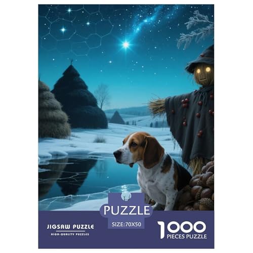 Beagle Hunde Puzzle Geeignet Für Erwachsene Und Kinder Kreativ 1000 Teile niedlich Haustier Spaß Herausforderend Unique Home Decor 70x50cm/ Beagle Hunde Puzzle Geeignet Für Erwachsene Und Kinder Kreativ 1000 Teile niedlich Haustier Spaß Herausforderend Unique Home Decor 70x50cm/ von XDDBYUIZP