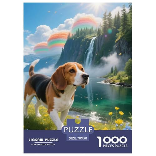 Beagle Hunde Puzzle Geeignet Für Erwachsene Und Kinder Kreativ 1000 Teile niedlich Haustier Spaß Herausforderend Unique Home Decor 70x50cm/ Beagle Hunde Puzzle Geeignet Für Erwachsene Und Kinder Kreativ 1000 Teile niedlich Haustier Spaß Herausforderend Unique Home Decor 70x50cm/ von XDDBYUIZP