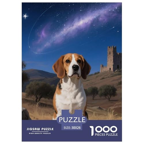 Beagle Hunde Puzzle Geeignet Für Erwachsene Und Kinder Kreativ 1000 Teile niedlich Haustier Spiele Unique Home Decor 38x26cm/ Beagle Hunde Puzzle Geeignet Für Erwachsene Und Kinder Kreativ 1000 Teile niedlich Haustier Spiele Unique Home Decor 38x26cm/ von XDDBYUIZP