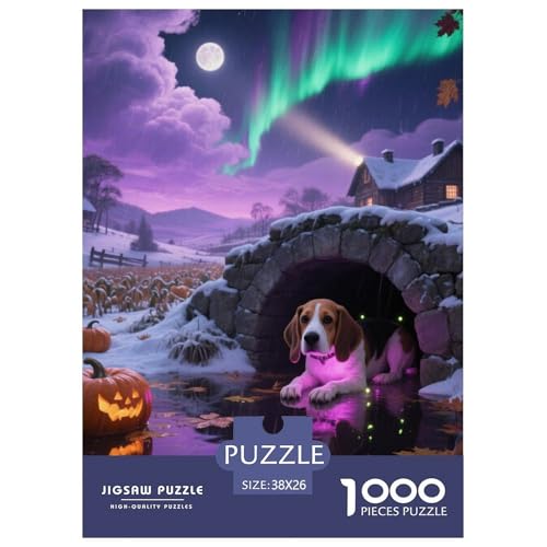 Beagle Hunde Puzzle Geeignet Für Erwachsene Und Kinder Kreativ 1000 Teile niedlich Haustier Spiele Unique Home Decor 38x26cm/ Beagle Hunde Puzzle Geeignet Für Erwachsene Und Kinder Kreativ 1000 Teile niedlich Haustier Spiele Unique Home Decor 38x26cm/ von XDDBYUIZP