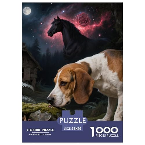 Beagle Hunde Puzzle Geeignet Für Erwachsene Und Kinder Kreativ 1000 Teile niedlich Haustier Spiele Unique Home Decor 38x26cm/ Beagle Hunde Puzzle Geeignet Für Erwachsene Und Kinder Kreativ 1000 Teile niedlich Haustier Spiele Unique Home Decor 38x26cm/ von XDDBYUIZP
