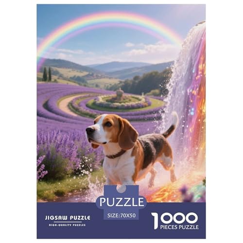 Beagle Hunde Puzzles Geeignet Für Erwachsene Und Kinder Kreativ 1000 Stücke niedlich Haustier Spaß Herausforderend Unique Home Decor 70x50cm/ Beagle Hunde Puzzles Geeignet Für Erwachsene Und Kinder Kreativ 1000 Stücke niedlich Haustier Spaß Herausforderend Unique Home Decor 70x50cm/ von XDDBYUIZP