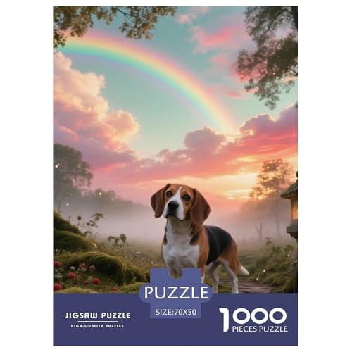 Beagle Hunde Puzzles Geeignet Für Erwachsene Und Kinder Kreativ 1000 Teile niedlich Haustier Spaß Herausforderend Unique Home Decor 70x50cm/ Beagle Hunde Puzzles Geeignet Für Erwachsene Und Kinder Kreativ 1000 Teile niedlich Haustier Spaß Herausforderend Unique Home Decor 70x50cm/ von XDDBYUIZP
