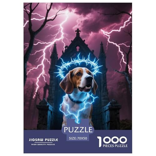 Beagle Hunde Puzzles Geeignet Für Erwachsene Und Kinder Kreativ 1000 Teile niedlich Haustier Spaß Herausforderend Unique Home Decor 70x50cm/ Beagle Hunde Puzzles Geeignet Für Erwachsene Und Kinder Kreativ 1000 Teile niedlich Haustier Spaß Herausforderend Unique Home Decor 70x50cm/ von XDDBYUIZP