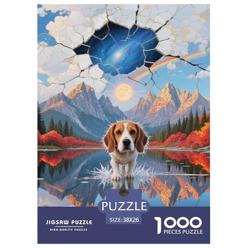 Beagle Hunde Puzzles Geeignet Für Erwachsene Und Kinder Kreativ 1000 Teile niedlich Haustier Spiele Unique Home Decor 38x26cm/ Beagle Hunde Puzzles Geeignet Für Erwachsene Und Kinder Kreativ 1000 Teile niedlich Haustier Spiele Unique Home Decor 38x26cm/ von XDDBYUIZP