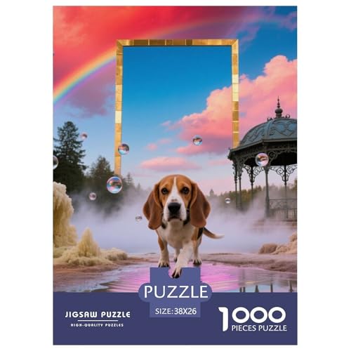 Beagle Hunde Puzzles Geeignet Für Erwachsene Und Kinder Kreativ 1000 Teile niedlich Haustier Spiele Unique Home Decor 38x26cm/ Beagle Hunde Puzzles Geeignet Für Erwachsene Und Kinder Kreativ 1000 Teile niedlich Haustier Spiele Unique Home Decor 38x26cm/ von XDDBYUIZP