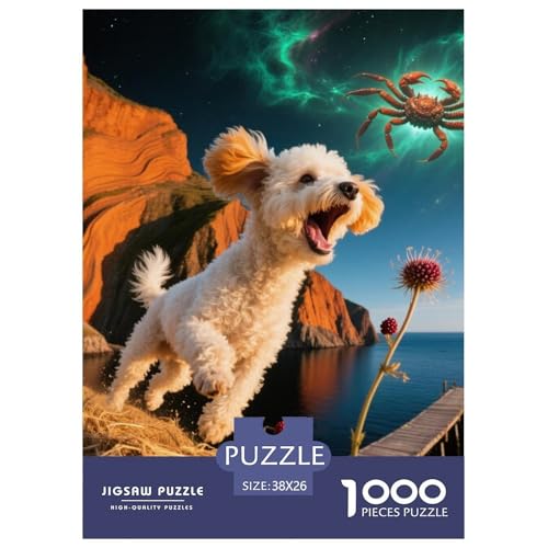 Bichon Frise Jigsaw Geeignet Für Erwachsene Und Kinder Kreativ 1000 Stück niedlich Haustier Spaß Herausforderend Unique Home Decor 38x26cm/ Bichon Frise Jigsaw Geeignet Für Erwachsene Und Kinder Kreativ 1000 Stück niedlich Haustier Spaß Herausforderend Unique Home Decor 38x26cm/ von XDDBYUIZP