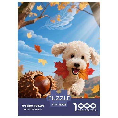 Bichon Frise Jigsaw Geeignet Für Erwachsene Und Kinder Kreativ 1000 Stück niedlich Haustier Spiele Unique Home Decor 38x26cm/ Bichon Frise Jigsaw Geeignet Für Erwachsene Und Kinder Kreativ 1000 Stück niedlich Haustier Spiele Unique Home Decor 38x26cm/ von XDDBYUIZP