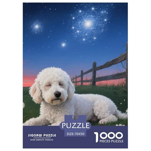 Bichon Frise Jigsaw Geeignet Für Erwachsene Und Kinder Kreativ 1000 Stücke niedlich Haustier Spaß Herausforderend Unique Home Decor 70x50cm/ Bichon Frise Jigsaw Geeignet Für Erwachsene Und Kinder Kreativ 1000 Stücke niedlich Haustier Spaß Herausforderend Unique Home Decor 70x50cm/ von XDDBYUIZP