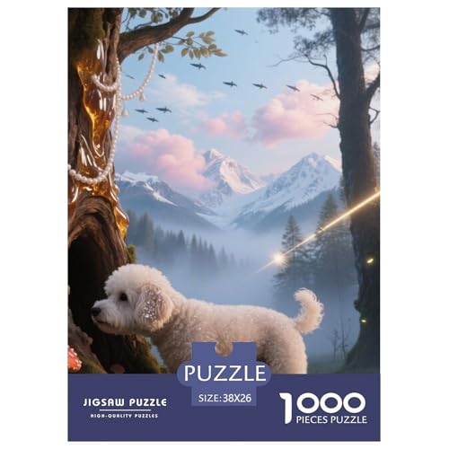 Bichon Frise Jigsaw Geeignet Für Erwachsene Und Kinder Kreativ 1000 Stücke niedlich Haustier Spiele Unique Home Decor 38x26cm/ Bichon Frise Jigsaw Geeignet Für Erwachsene Und Kinder Kreativ 1000 Stücke niedlich Haustier Spiele Unique Home Decor 38x26cm/ von XDDBYUIZP
