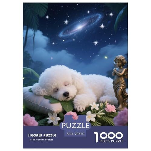 Bichon Frise Jigsaw Geeignet Für Erwachsene Und Kinder Kreativ 1000 Stücke niedlich Haustier Spiele Unique Home Decor 70x50cm/ Bichon Frise Jigsaw Geeignet Für Erwachsene Und Kinder Kreativ 1000 Stücke niedlich Haustier Spiele Unique Home Decor 70x50cm/ von XDDBYUIZP