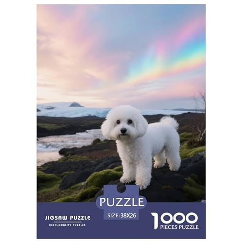 Bichon Frise Jigsaw Geeignet Für Erwachsene Und Kinder Kreativ 1000 Teile niedlich Haustier Spaß Herausforderend Unique Home Decor 38x26cm/ Bichon Frise Jigsaw Geeignet Für Erwachsene Und Kinder Kreativ 1000 Teile niedlich Haustier Spaß Herausforderend Unique Home Decor 38x26cm/ von XDDBYUIZP