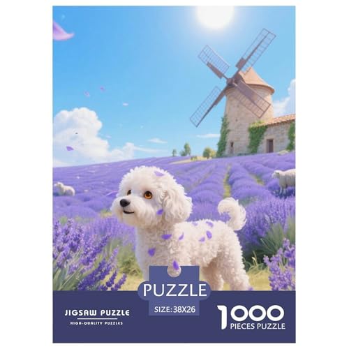 Bichon Frise Jigsaw Geeignet Für Erwachsene Und Kinder Kreativ 1000 Teile niedlich Haustier Spaß Herausforderend Unique Home Decor 38x26cm/ Bichon Frise Jigsaw Geeignet Für Erwachsene Und Kinder Kreativ 1000 Teile niedlich Haustier Spaß Herausforderend Unique Home Decor 38x26cm/ von XDDBYUIZP
